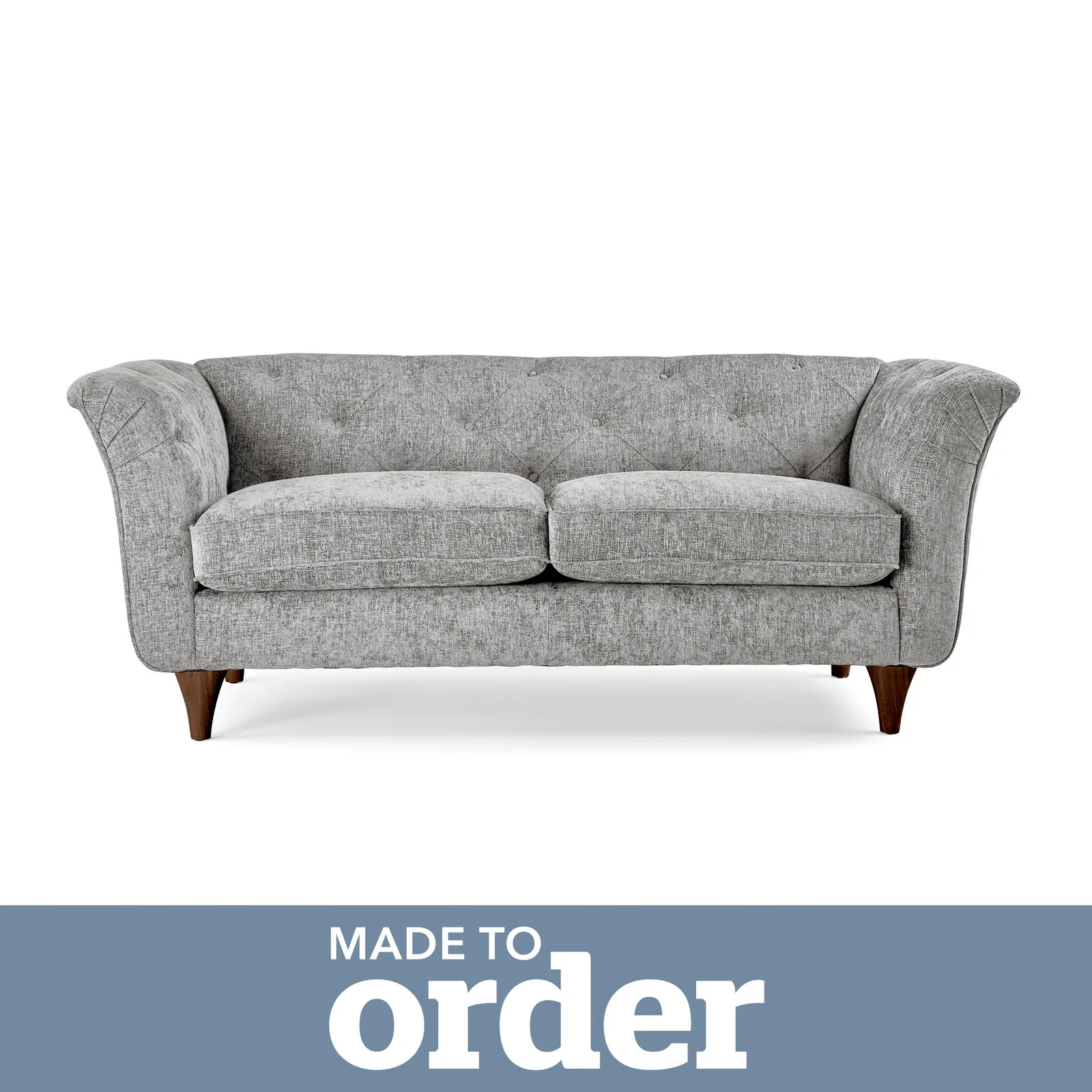 Jaipur 2 Seater Sofa Luxury Chenille Premium Chenille Grey