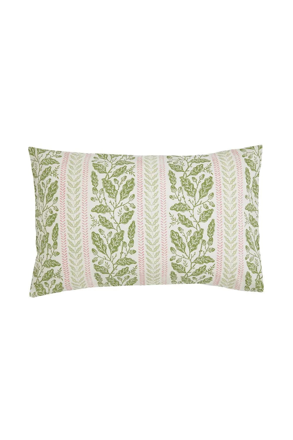 Helena Springfield 'Oak Stripe' Cotton Duvet Cover Set in Green 3