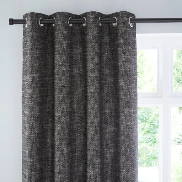 Churchgate Swithland Herringbone Eyelet Curtains (Blackout Available)