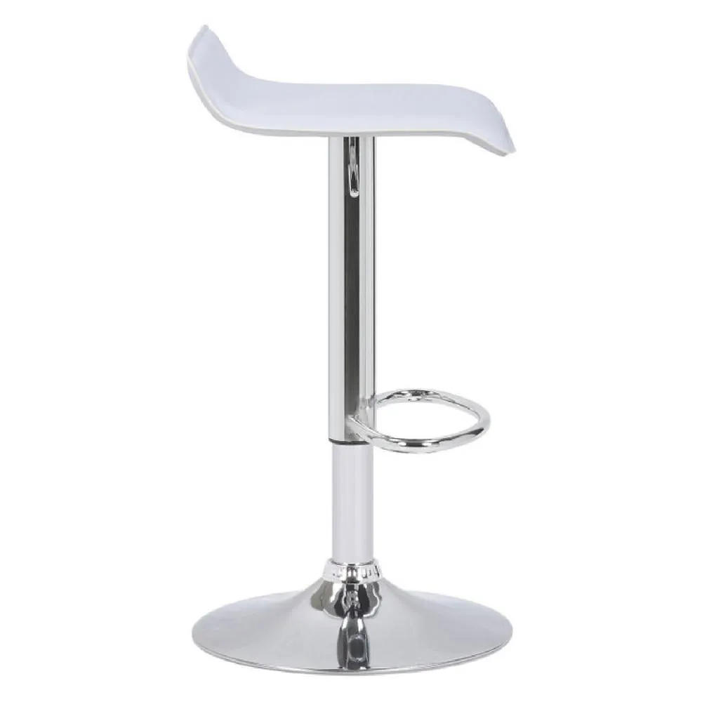 netfurniture Tempy breakfast bar stool white padded seat height adjustable 2