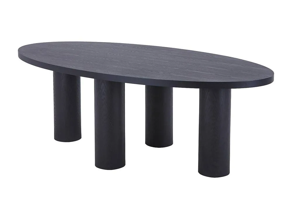 Vente-unique 8-Seater Dining Table In Ash Wood Veneer - Black - FALYN 5