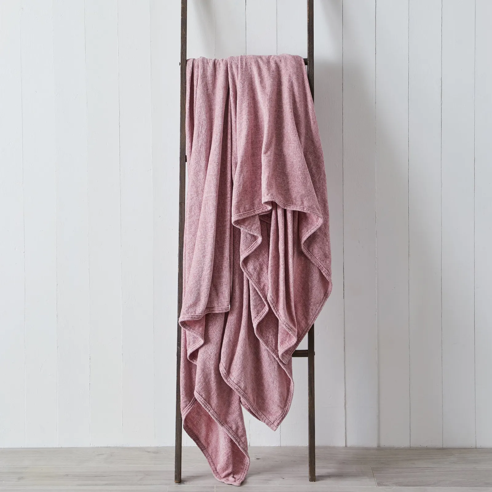 Chenille Blush 200cm x 200cm Throw Blush