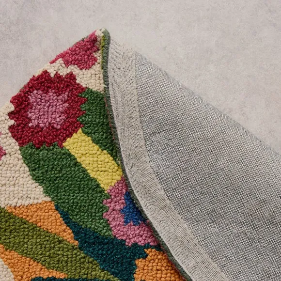 Yinka Ilori Kaleidoscope Wool Round Rug 3