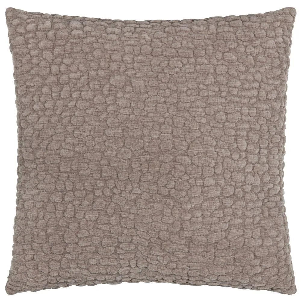 Yard Pebble Textured Chenille Cushion in Medium Beige 2