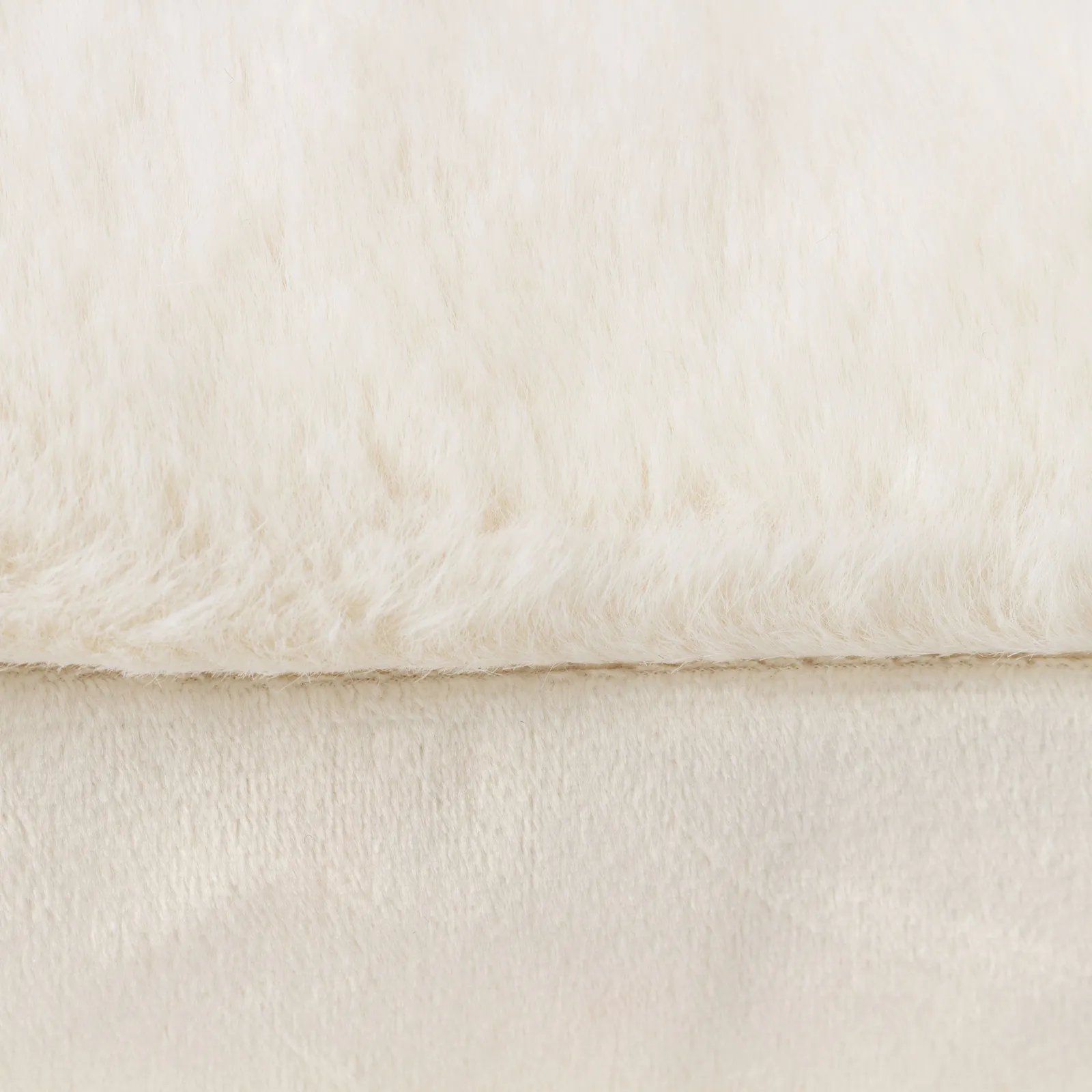 Paoletti Stanza Faux Fur Cushion in Ecru 5