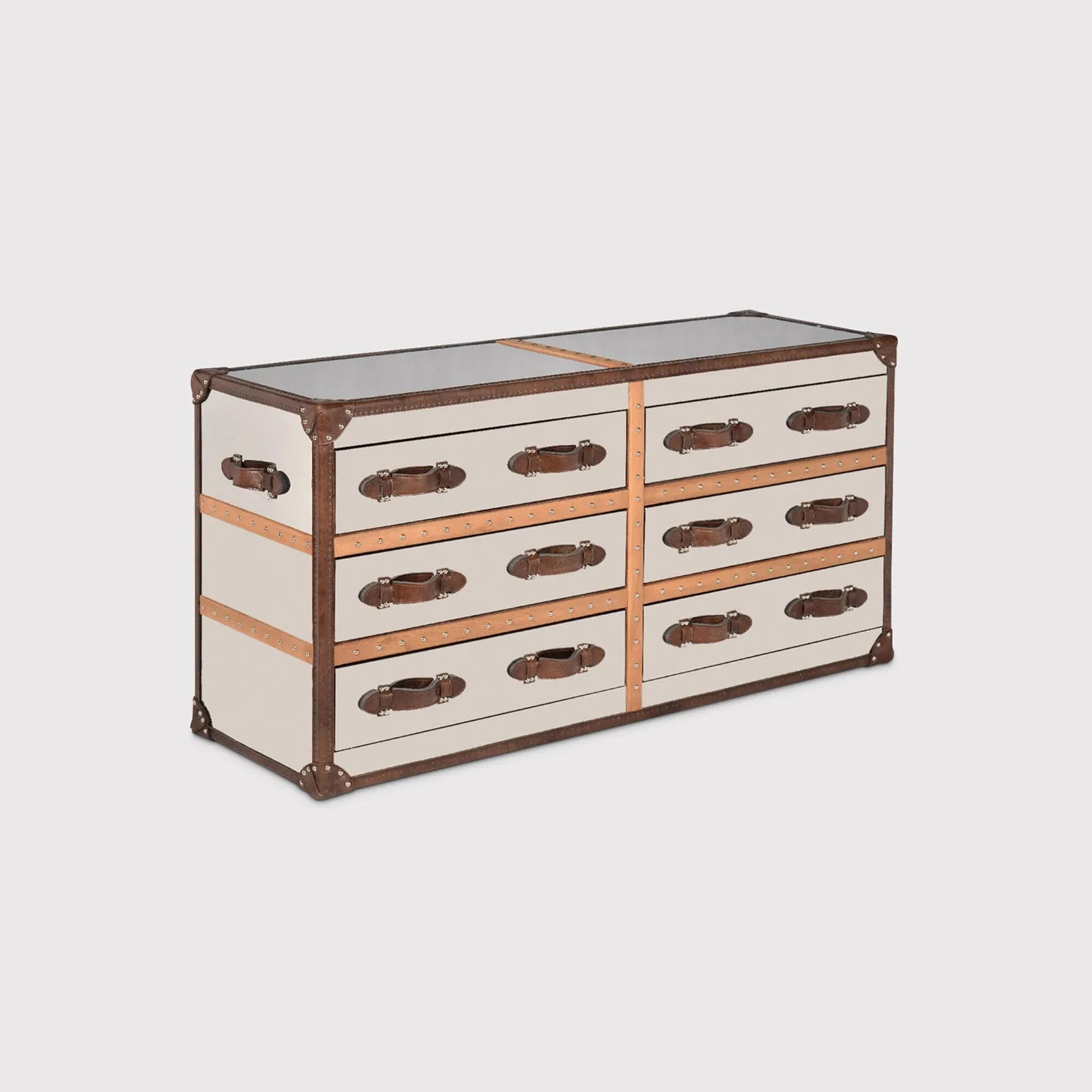 Timothy Oulton Stonyhurst Sideboard, Silver Metal | Barker & Stonehouse