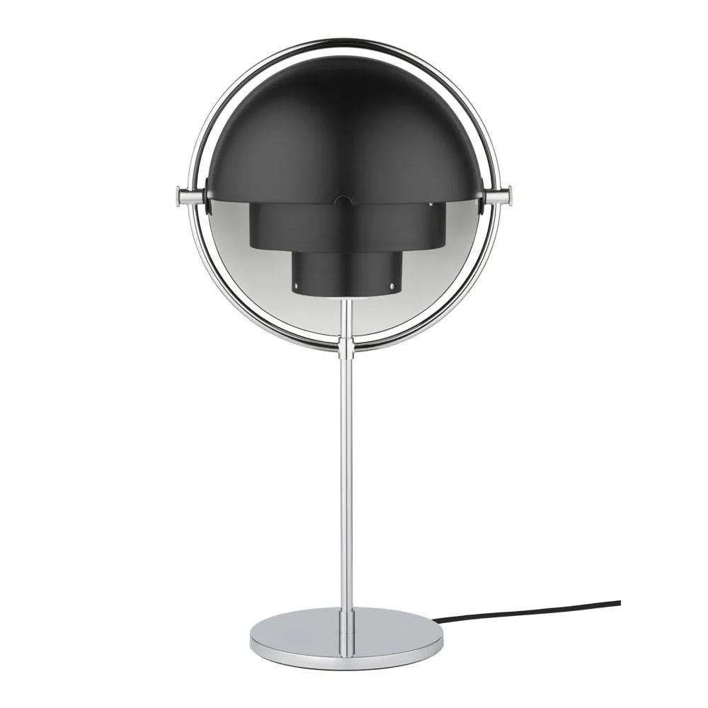 Gubi Multi Lite Table Lamp Chrome Black Shade 2
