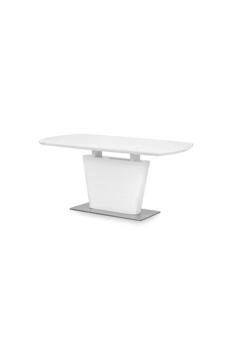 Julian Bowen Como Rectangular Extending High Gloss 4-6 Seater Dining Table in White 5
