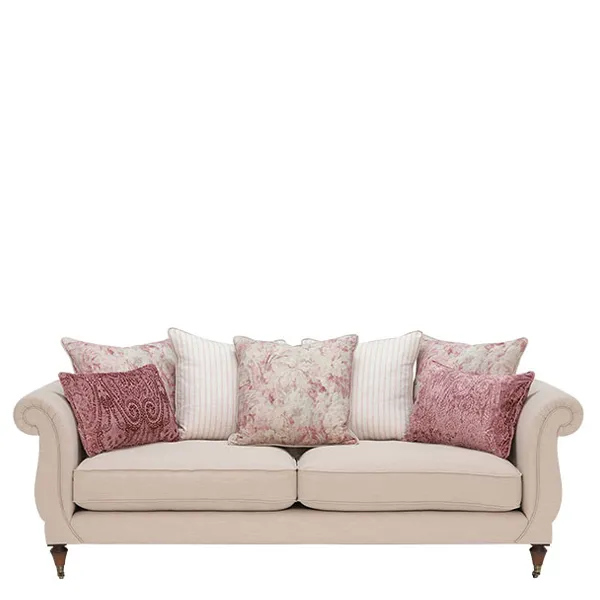 Drew Pritchard Atherton Pillow Back 4 Seater Sofa - Barker & Stonehouse