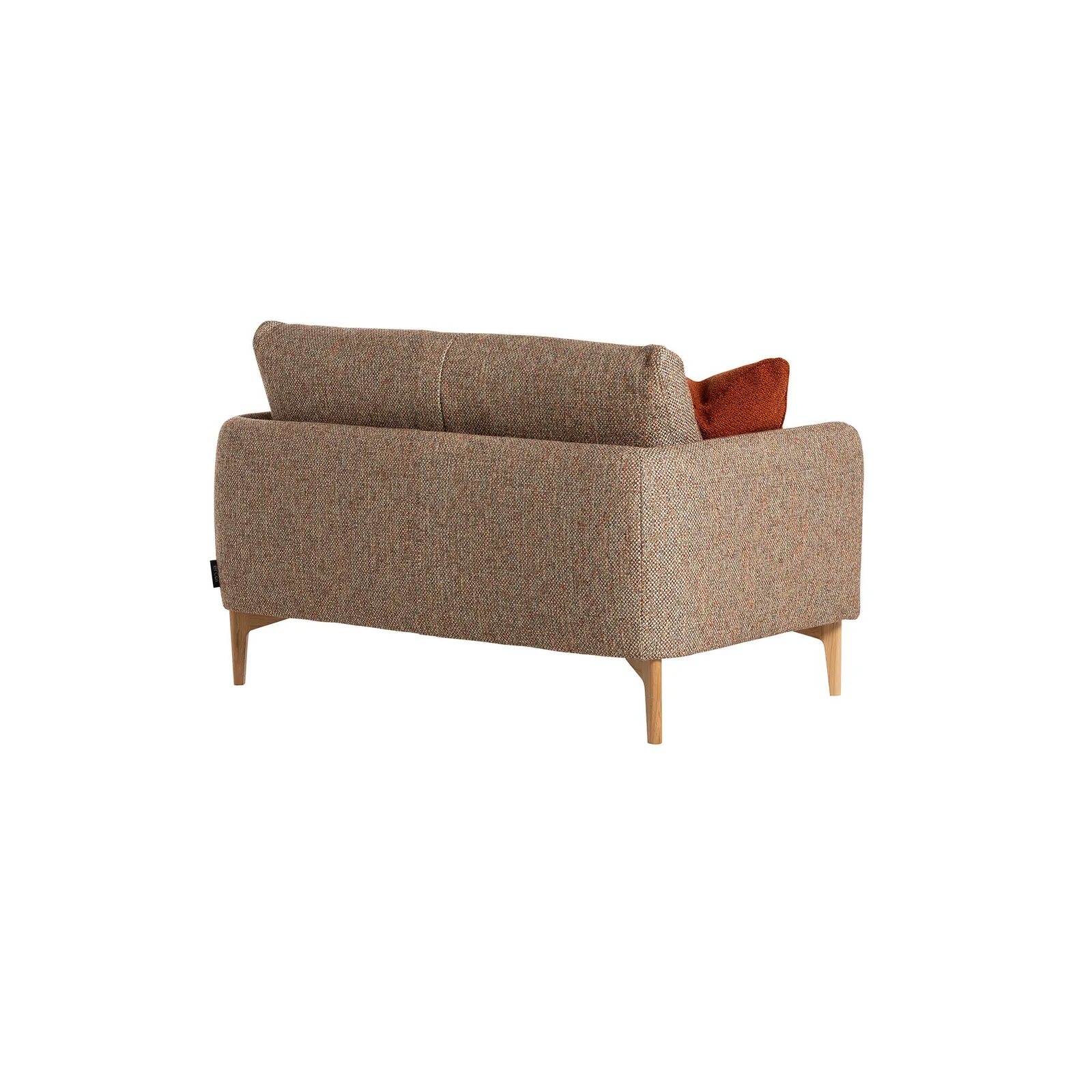 Ercol Aosta Small Sofa, Brown Fabric | Barker & Stonehouse 6