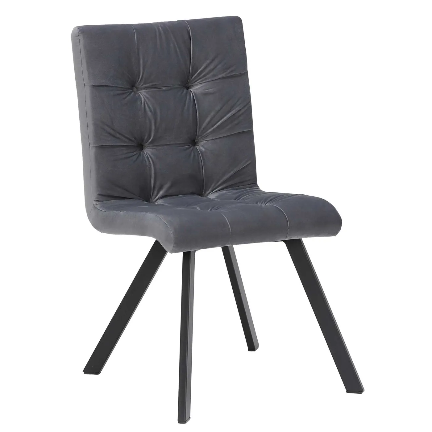 Arlo Buttoned Velvet Dining Chair