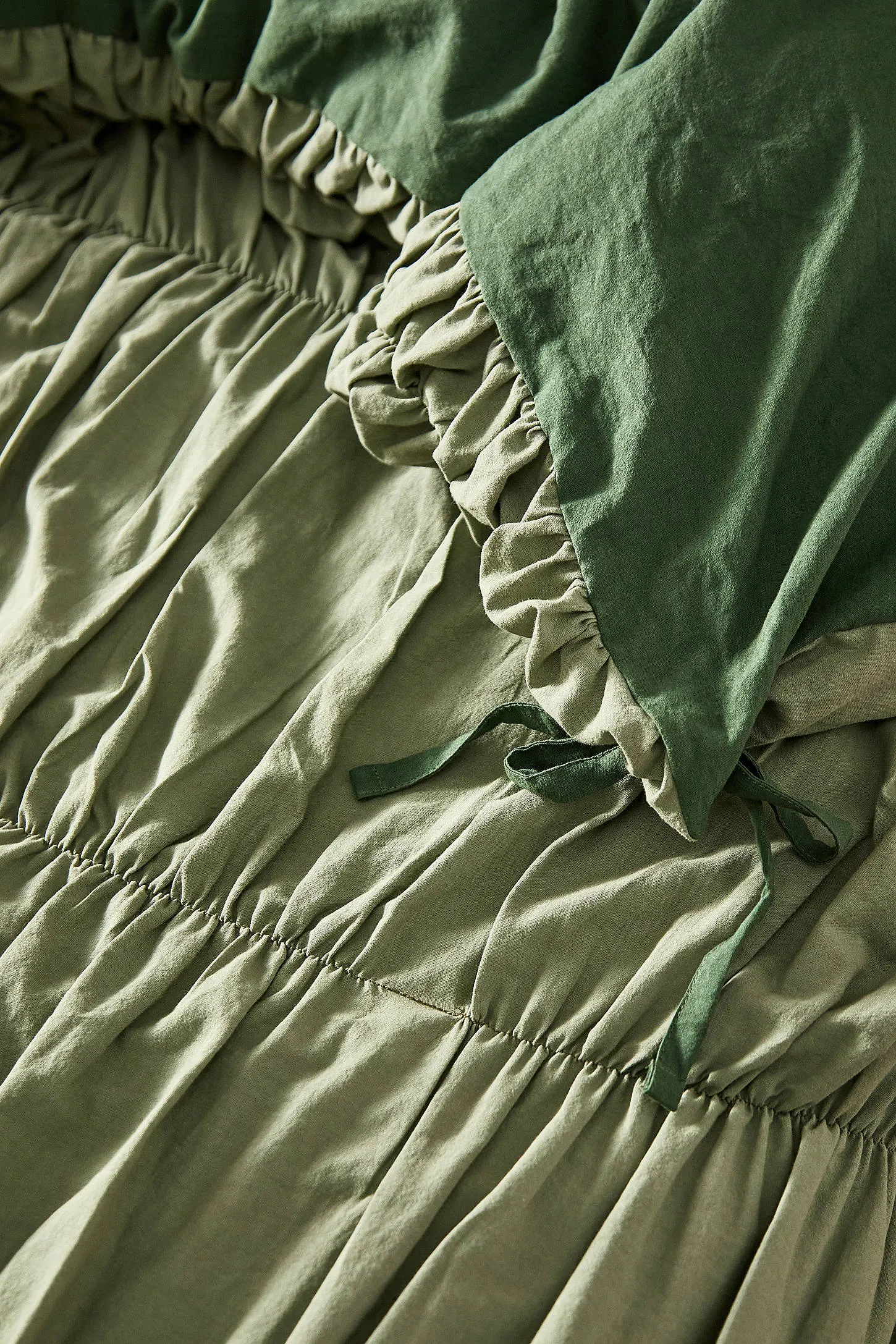 Cinched Duvet Set - Khaki 5