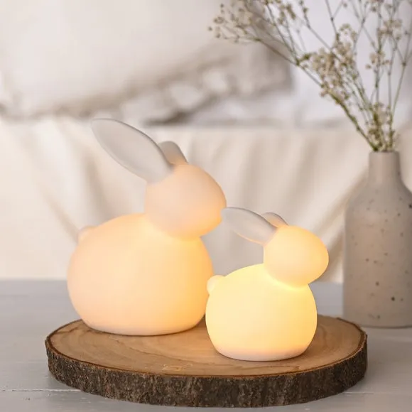 Eggs-traordinary Ceramic Bunny LED Light 4