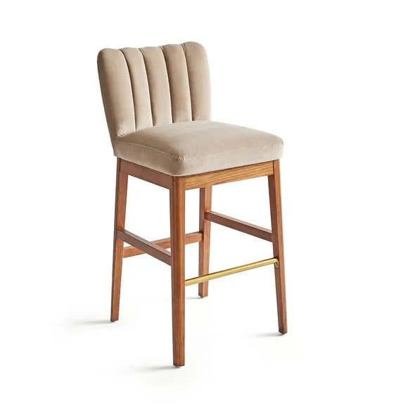 Delilah Bar Stool, Velvet 6