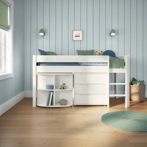 Classic Midsleeper With Pull Out Desk And 3 Drawer Chest 2