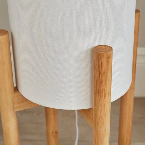 Odin Linen Midi Floor Lamp 3