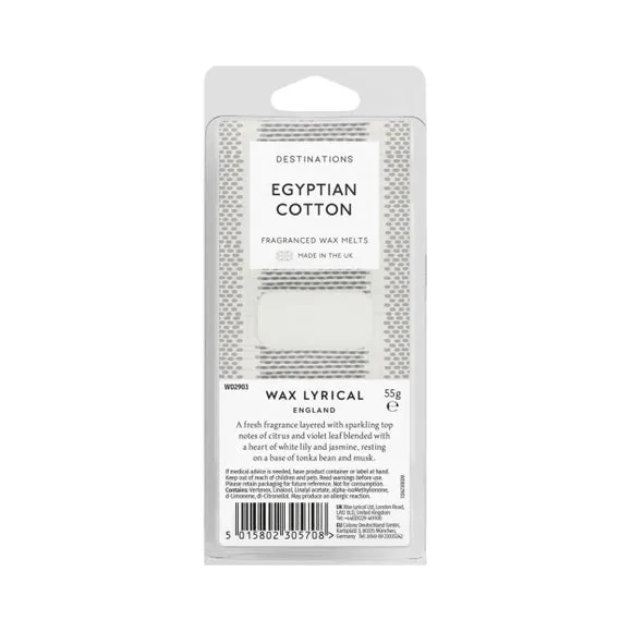 Destinations Egyptian Cotton Wax Melts