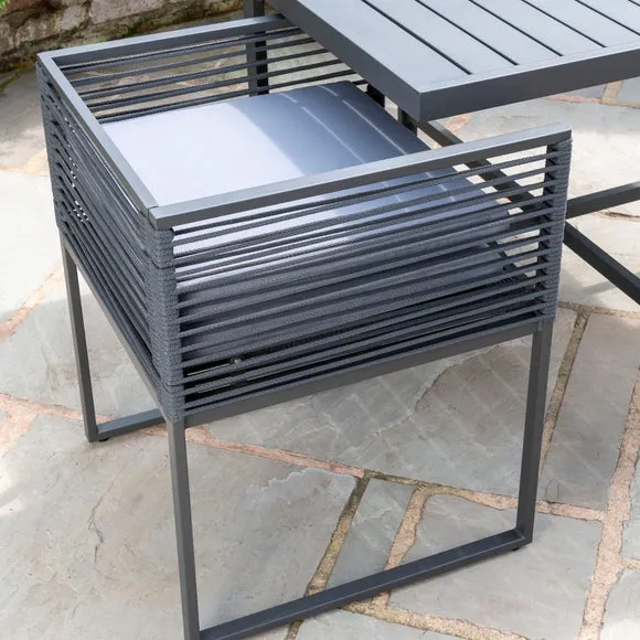 Sheringham Rope 4 Seater Cube Dining Set 3