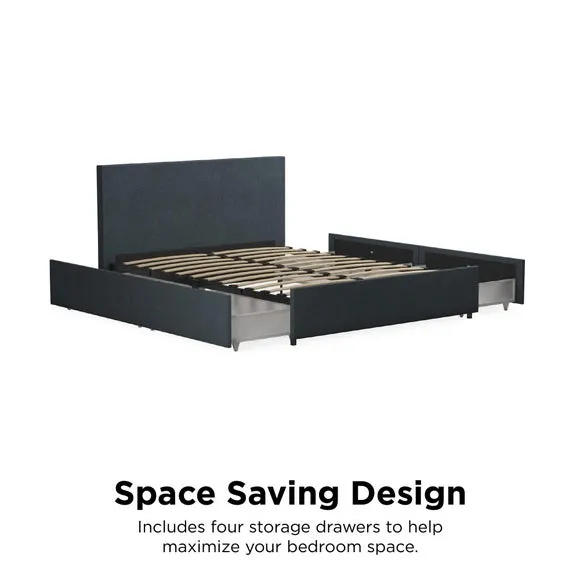 Novogratz Kelly 4 Drawer Bed, Linen 6
