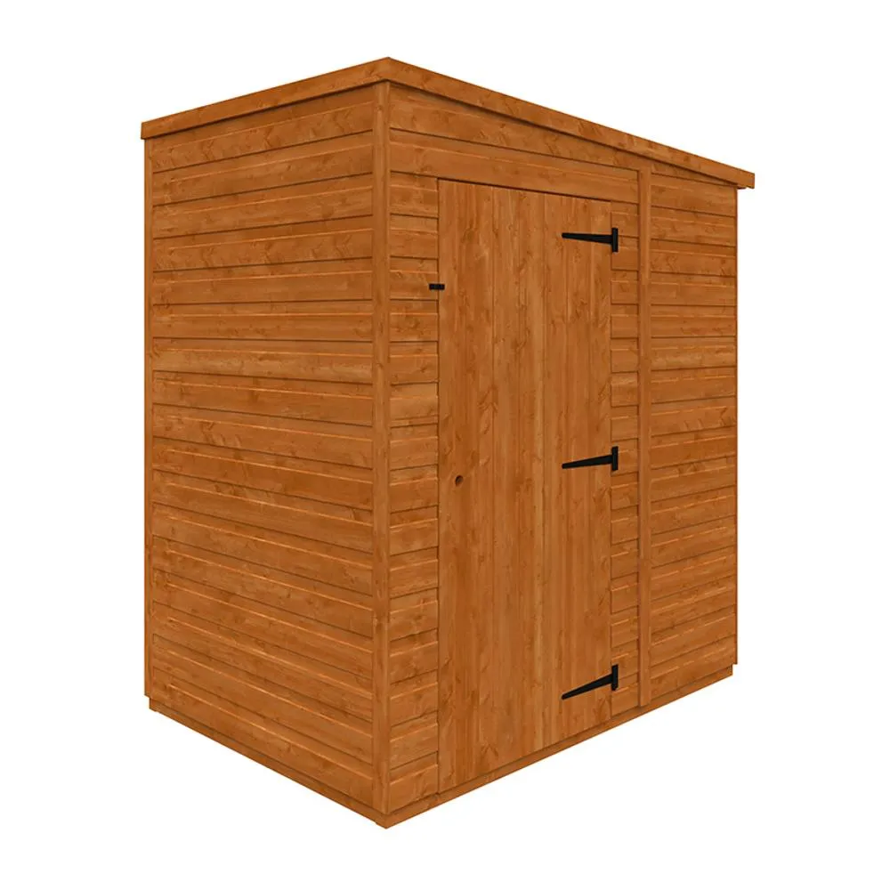 Buttercup Farm 4x6 Flex Pent Windowless 12mm Flex - L123.8 x W175 x H203 cm in Burnt Orange