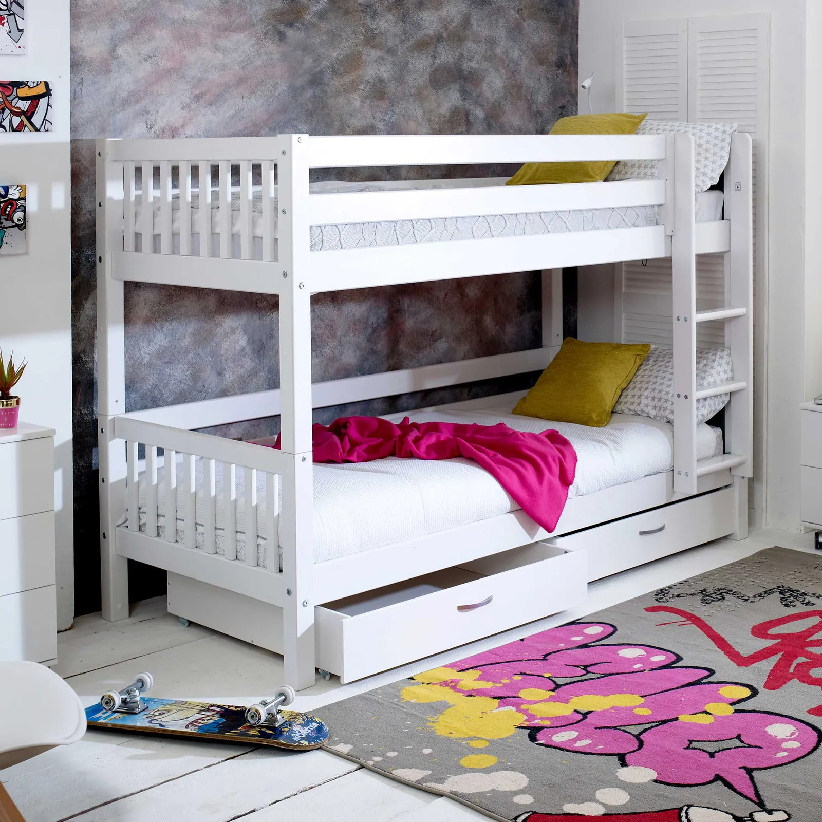 Ferdie Childrens Bunkbed with under bed Drawers