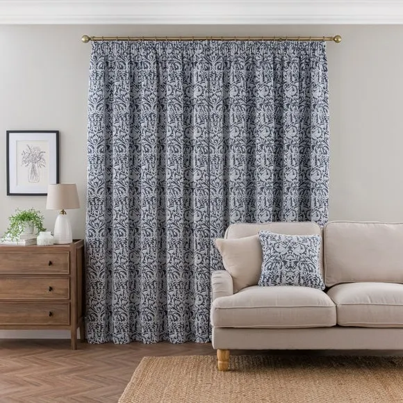 Alora Chenille Thermal Pencil Pleat Curtains 4