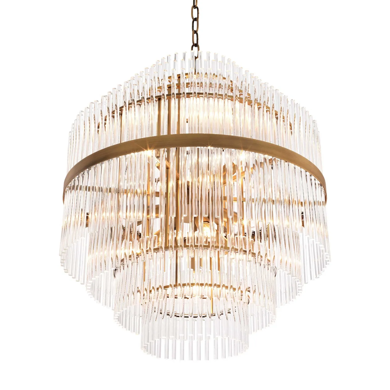 Eichholtz East Chandelier Antique Brass Finish Metal | Barker & Stonehouse 2