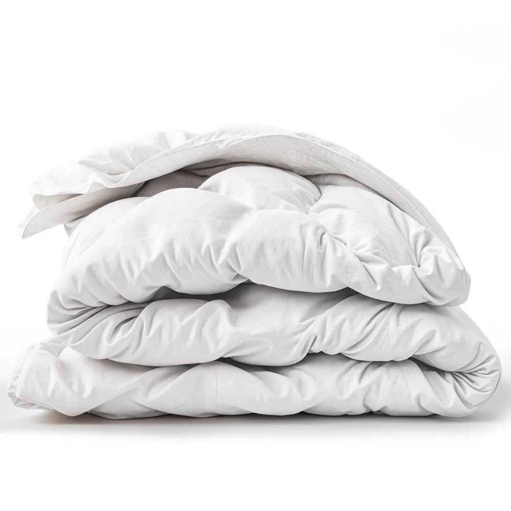 The White Stone Summer Duvet, 150 gsm, Quilted Skin-Safe Microfiber in White