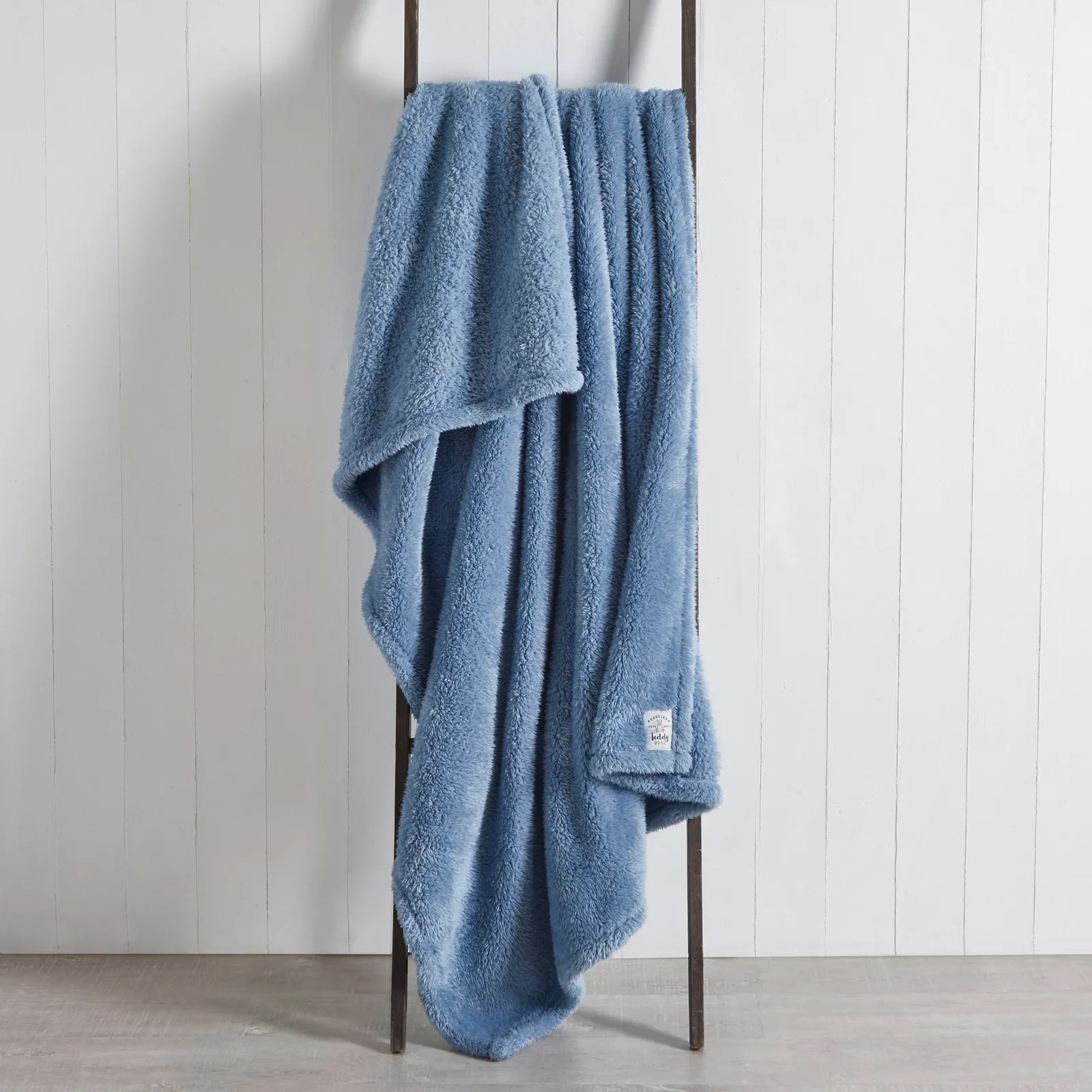 Teddy Bear Throw Blue