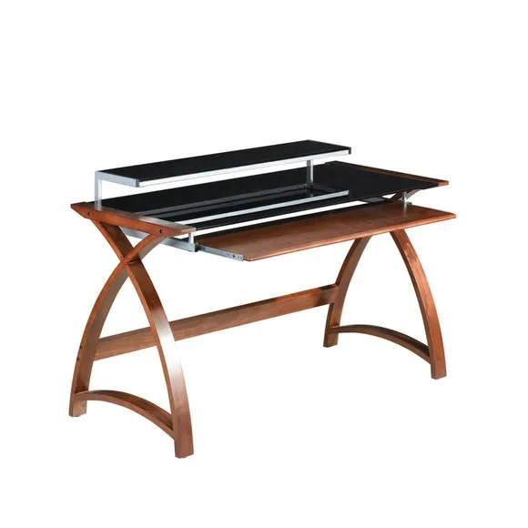 Helsinki Wide Desk with Monitor Shelf 2