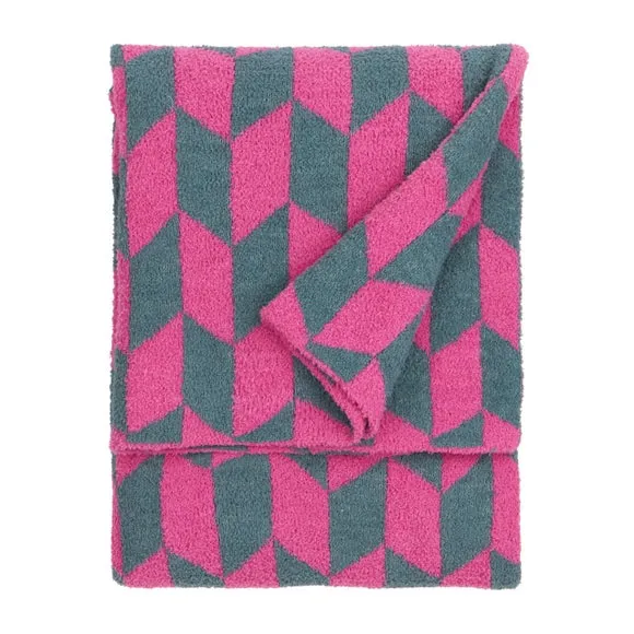 Furn. Olsen Geometric Throw Blanket 130cm x 180cm 3