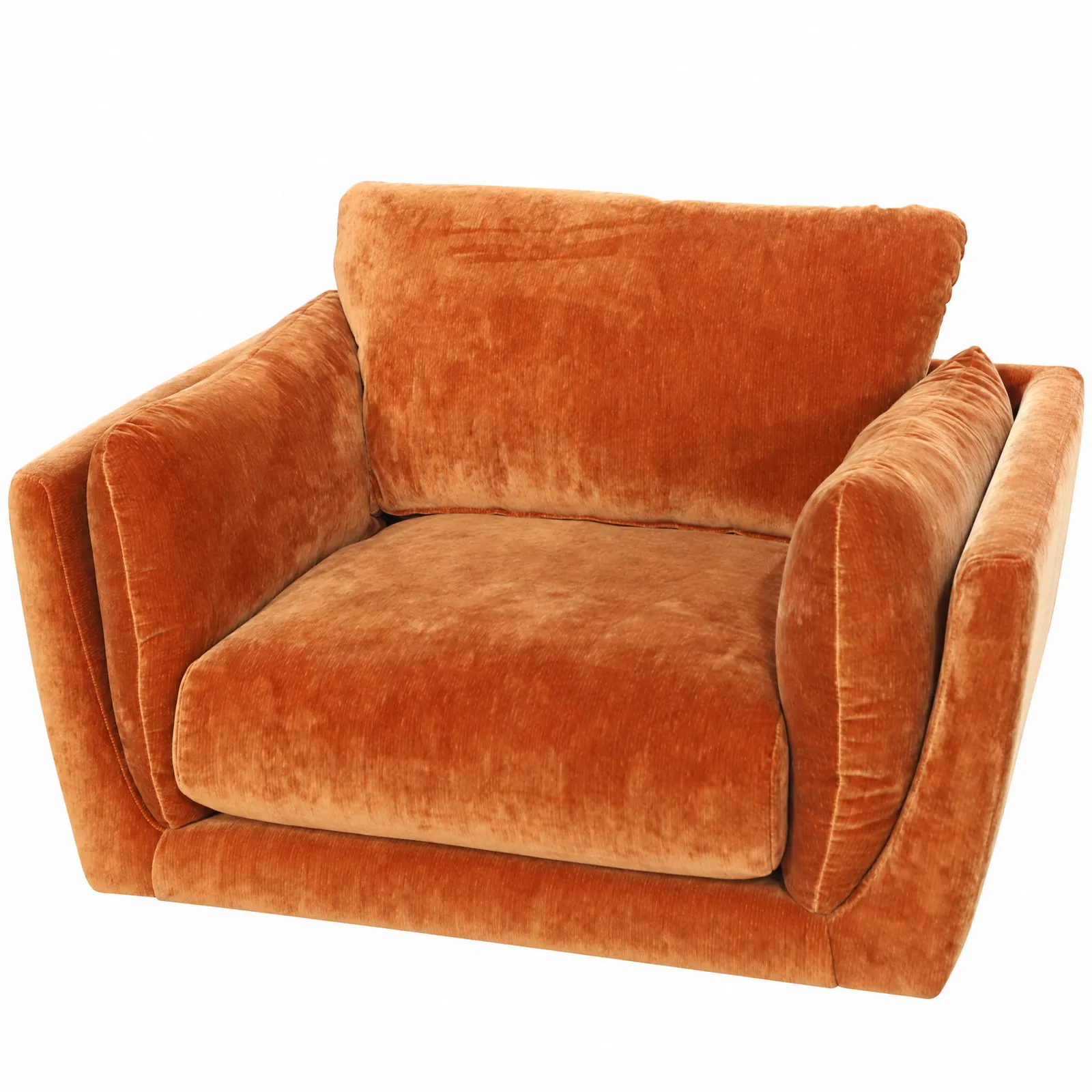 Boone Armchair, Orange Velvet | Barker & Stonehouse 5