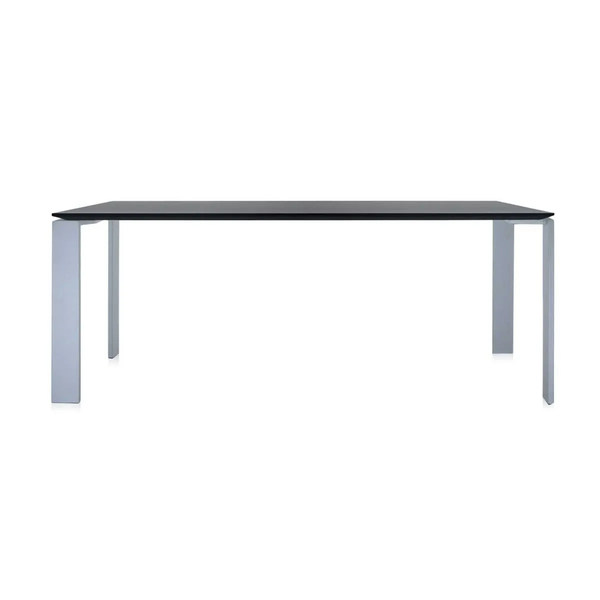 Kartell Four Dining Table 158X79, Black Metal | Barker & Stonehouse 2