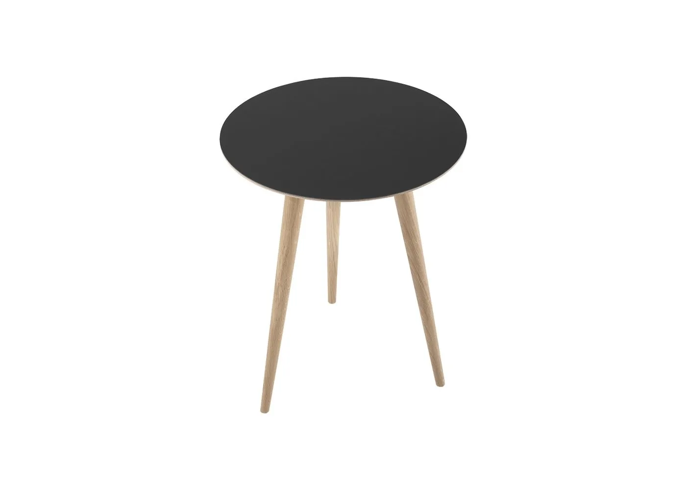 Gazzda Arp Side Table Dia 45cm Nero Linoleum 1