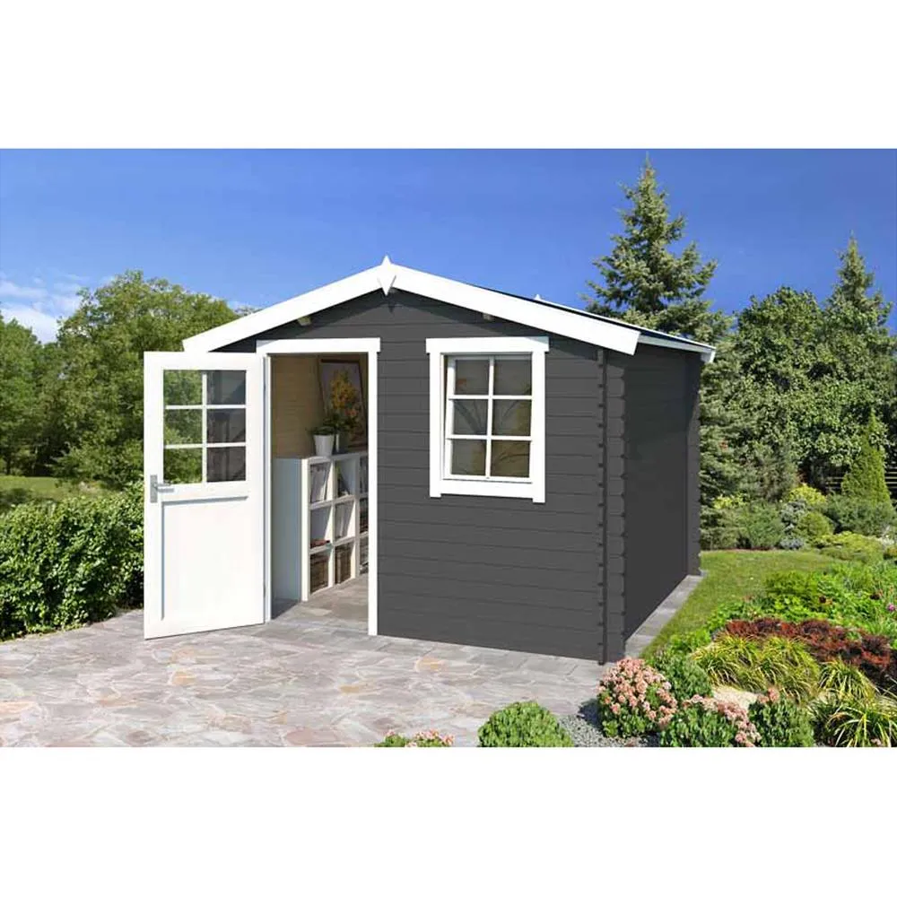 Lasita Maja Ltd Nina 230-Log Cabin, Garden Room, Home Office - L307.2xW250xH233.7 cm in Light Tan 4