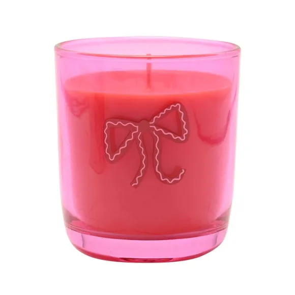 Raspberry Blossom Raspberry & Lychee Bow Candle 4