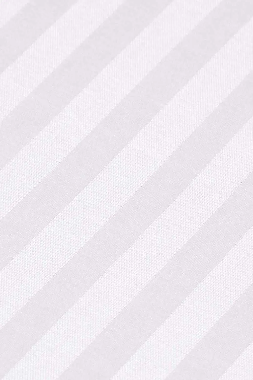 Homescapes Cotton Stripe Fitted Cot Sheets 330 Thread Count, 2 Pack in White 3
