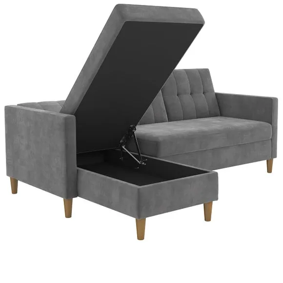 Hartford Chenille Corner Double Sofa Bed 4