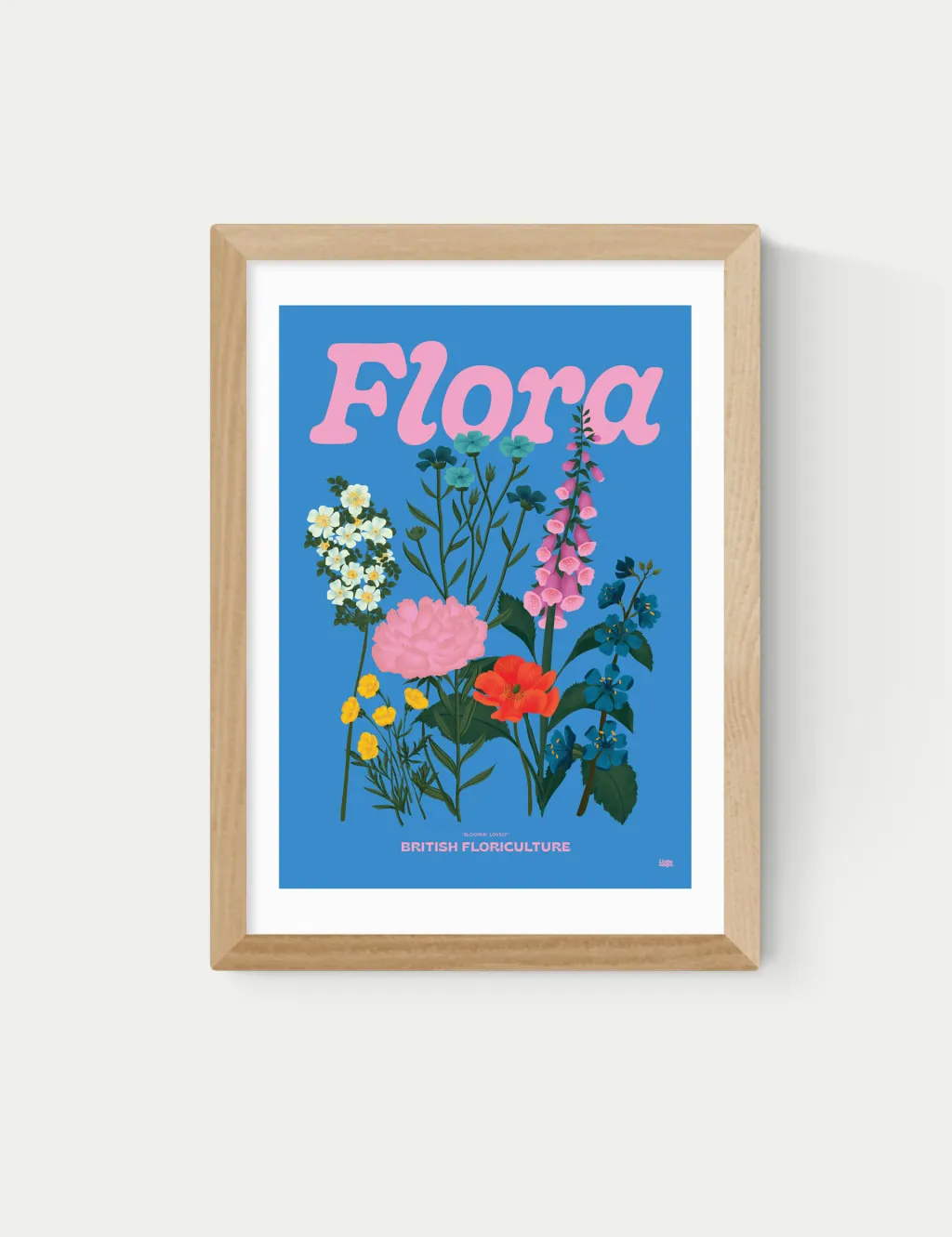 East End Prints Flora Framed Art Natural