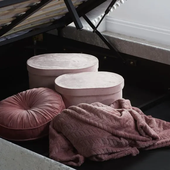 Berlin Crushed Velvet Ottoman Bed Frame 6