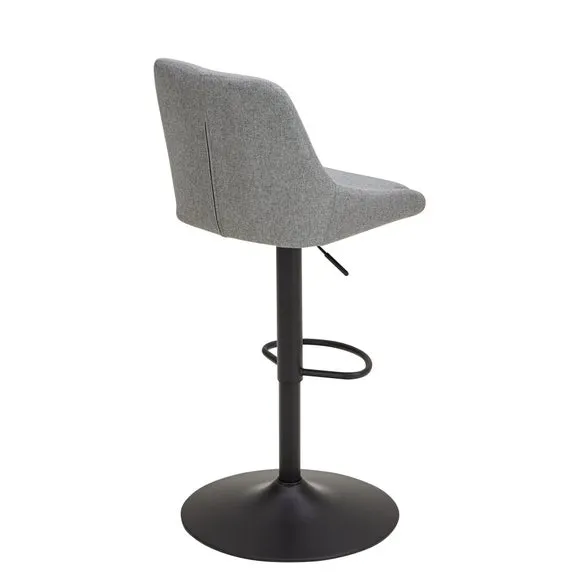 Kenton Adjustable Height Swivel Bar Stool, Fabric 4