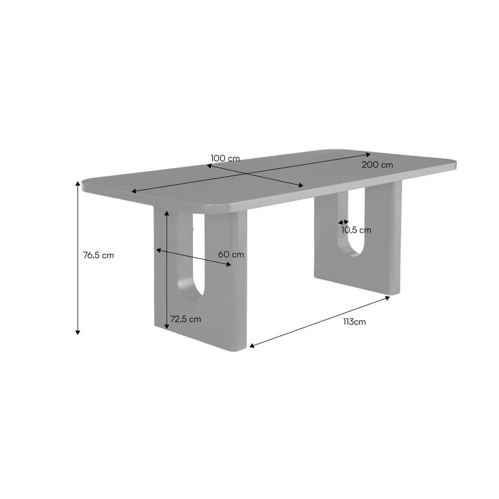 sweeek Matte finish dining table seats 8 in Burgundy 5