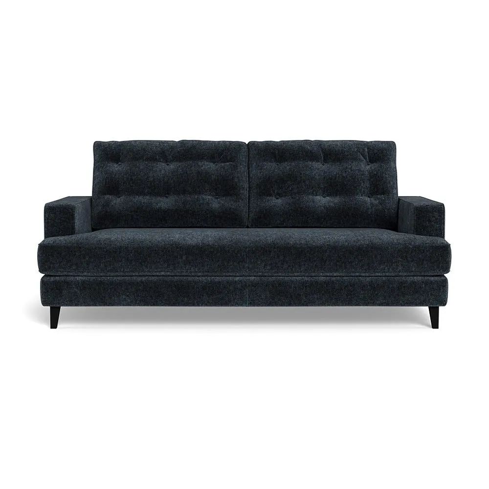 Heal's Mistral 3 Seater Sofa Boucle Velvet Space Black Beech Feet 1