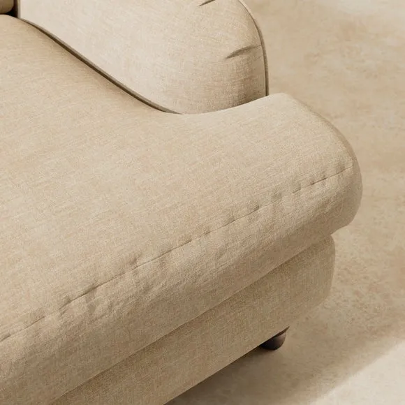 Arthur Linen Chenille Snuggle Chair 2
