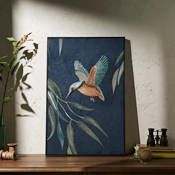 Set of 2 Kingfisher Framed Canvases 3