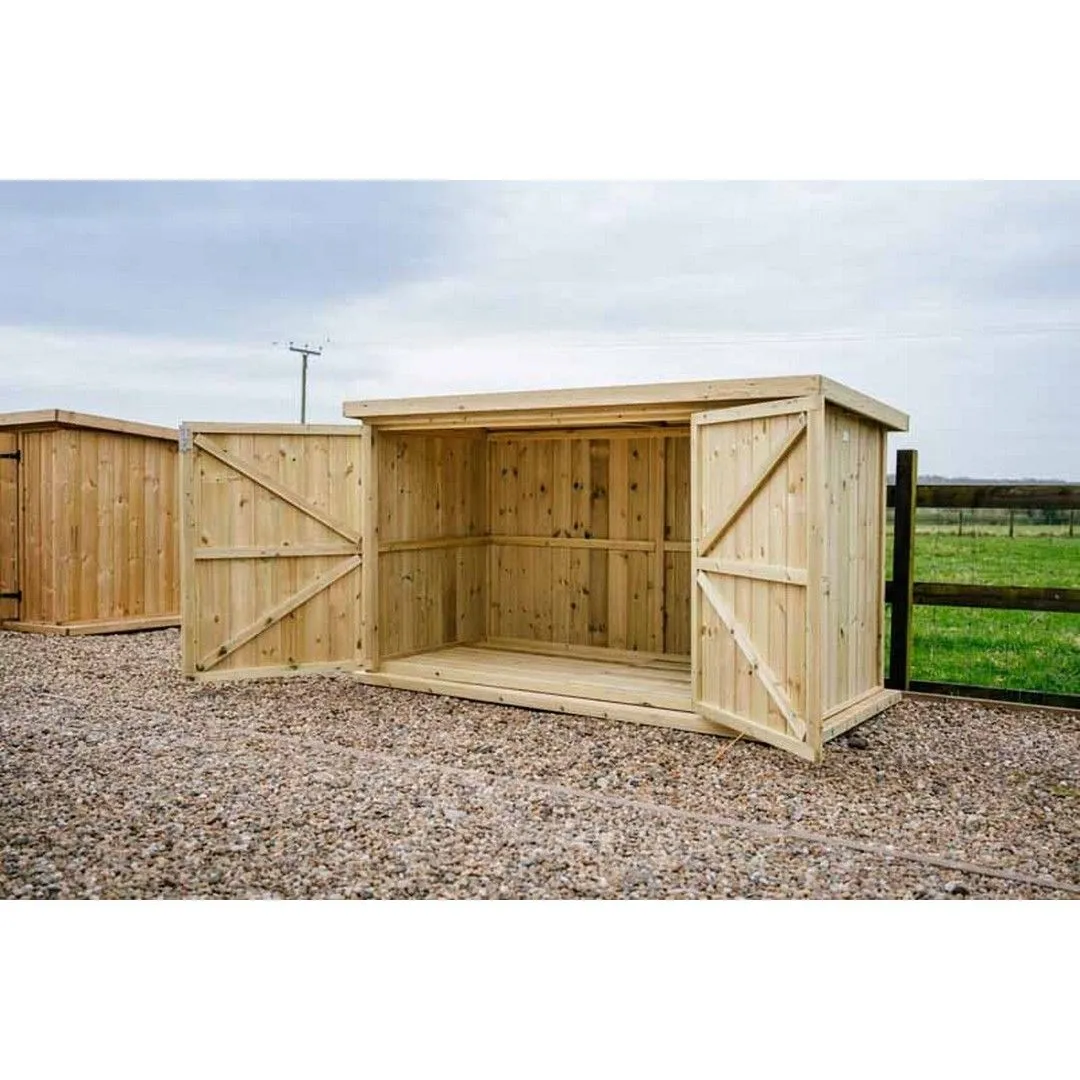 Buttercup Farm Chipping Bike Store Large - Timber - L113 x W227 x H127 cm in Brown 4