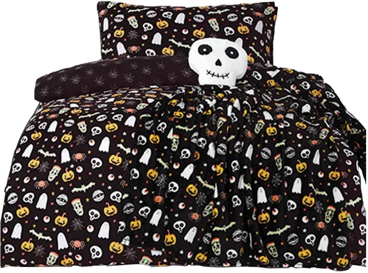 Smart Living Spooky & Magical Halloween Reversible Duvet Cover with Pillowcase in Black 4