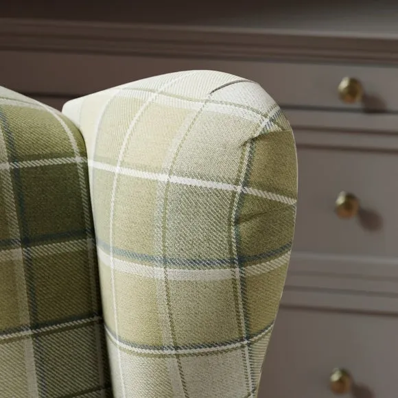Charnwood Gingham Checked Occasional Armchair 4