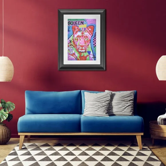 Queen by Jessi Dahlquist Framed Canvas