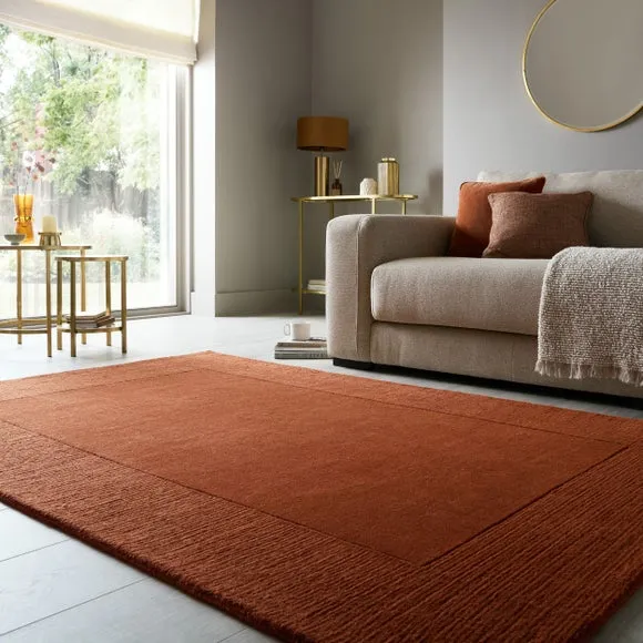 Boston Wool Border Rug 1